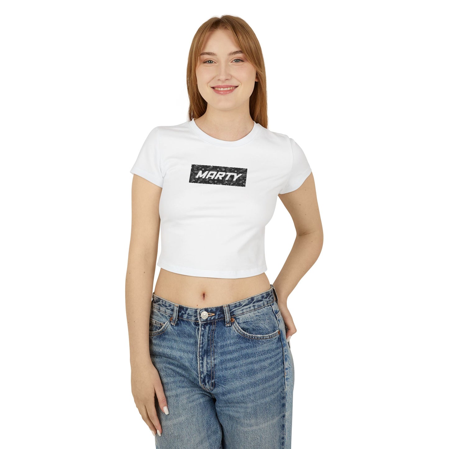 Marty Dunstan Black 'Bandana' Baby Tee