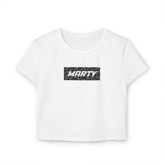 Marty Dunstan Black 'Bandana' Baby Tee