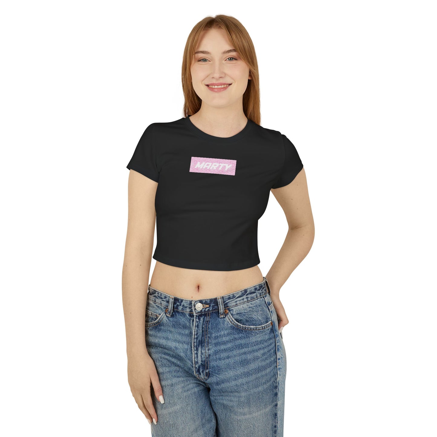 Marty Dunstan Pink 'Bandana' Baby Tee