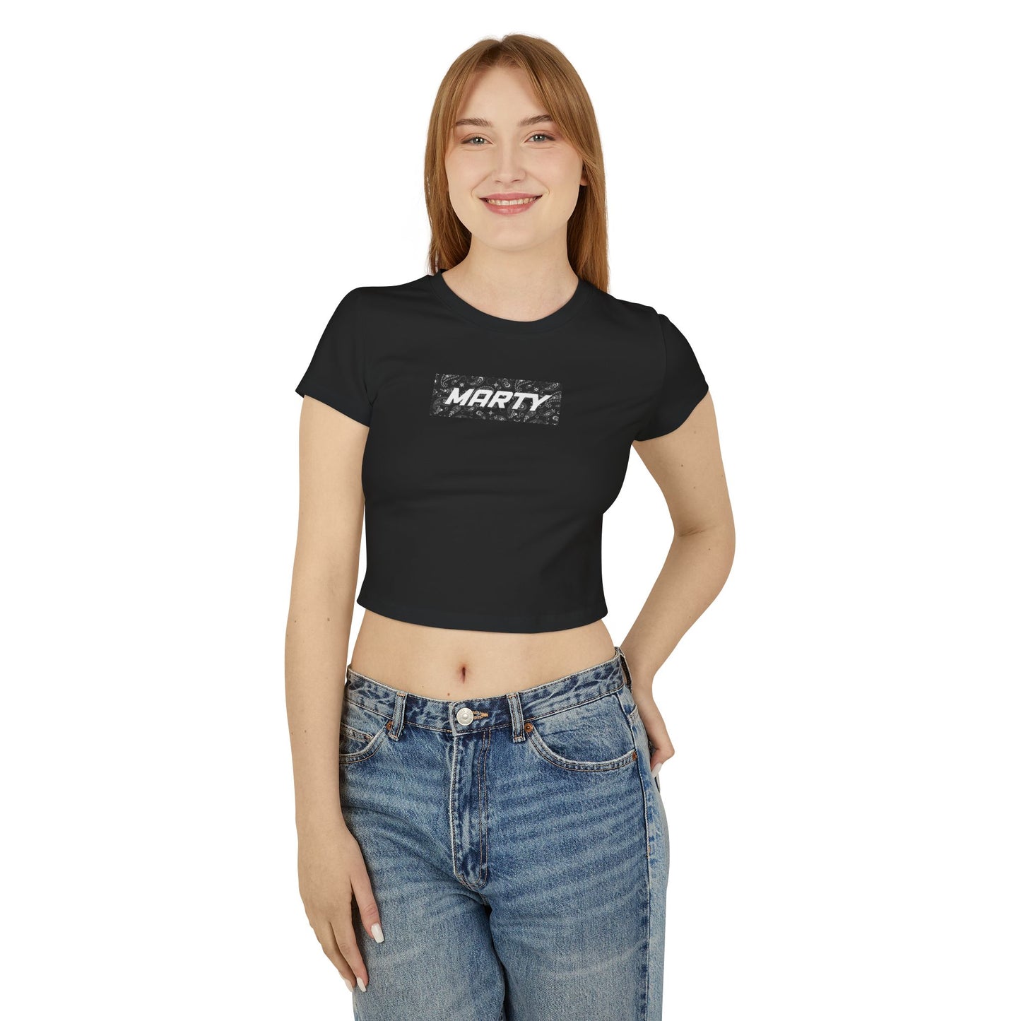 Marty Dunstan Black 'Bandana' Baby Tee