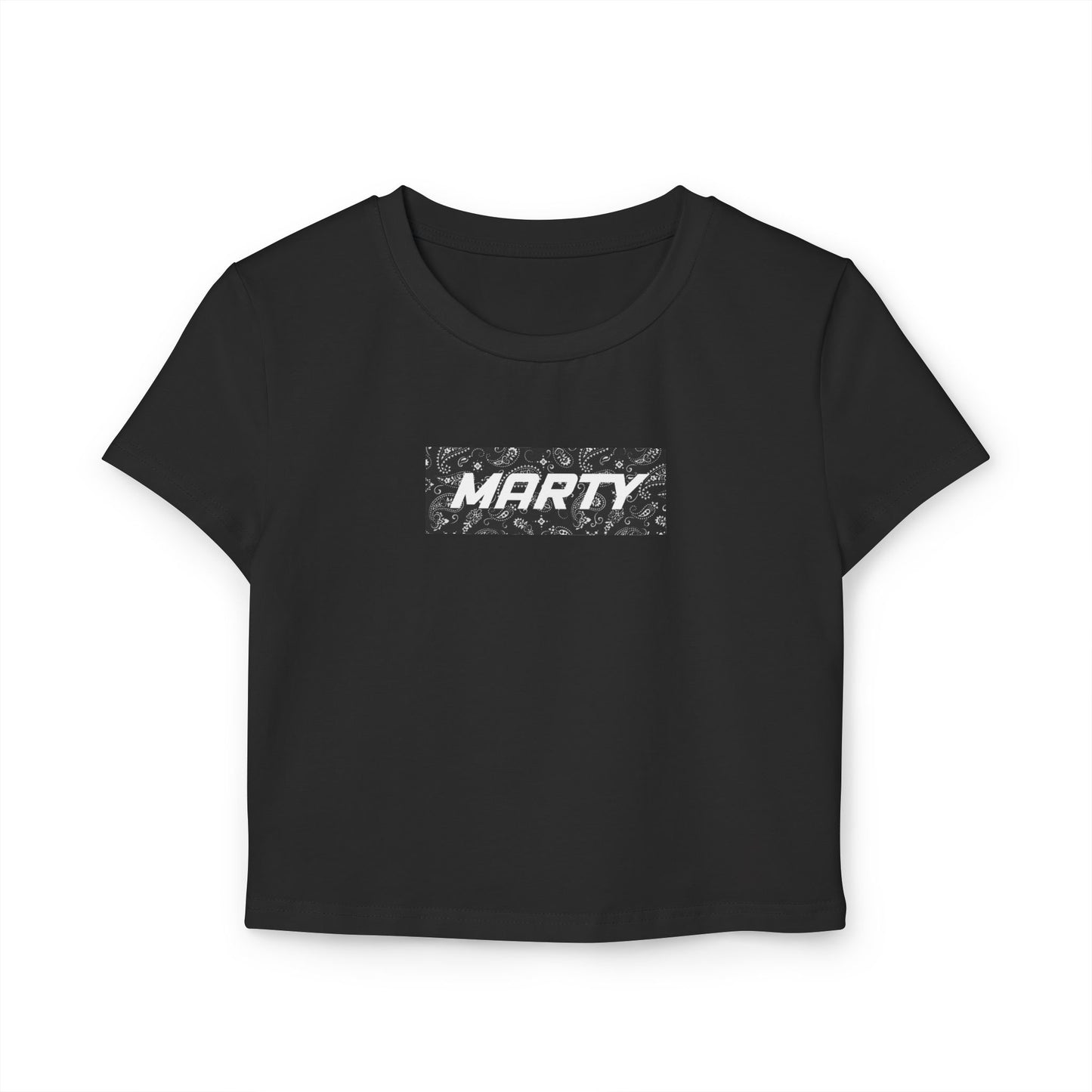 Marty Dunstan Black 'Bandana' Baby Tee