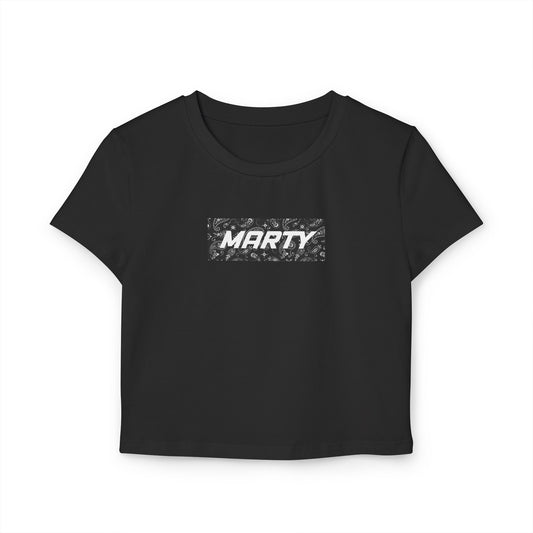 Marty Dunstan Black 'Bandana' Baby Tee