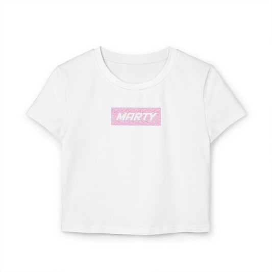 Marty Dunstan Pink 'Bandana' Baby Tee